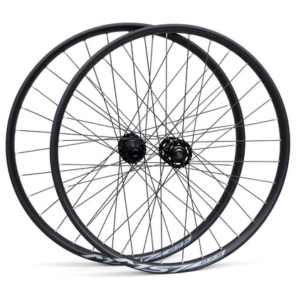 27.5" 650B MTB Wheelset - 15x110mm Boost Front / 141mm Boost QR Rear - 6-Bolt Disc - 30mm Inner Rim - Tubeless Compatible - 10-12 Speed