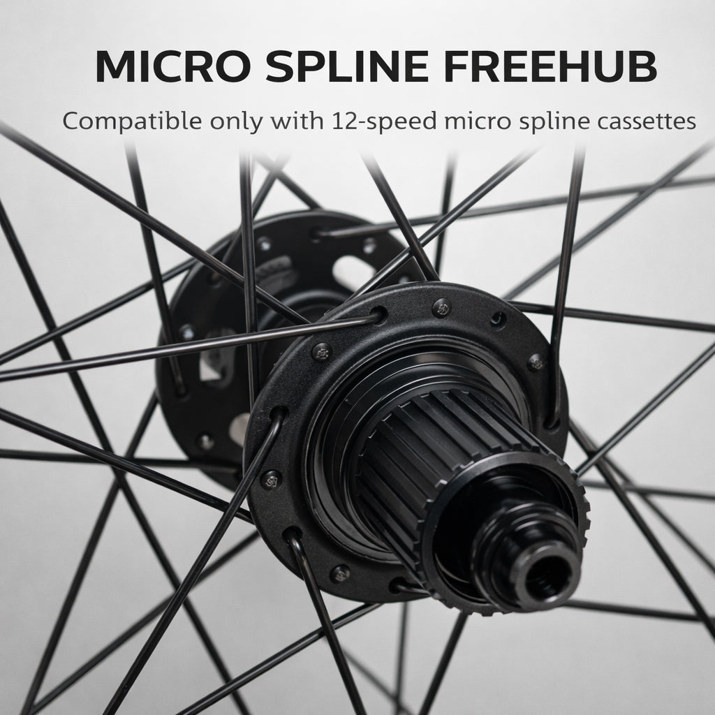 27.5” 650B CX / Gravel Wheelset – QR / Thru Axle – Center Lock Disc – 25mm Inner Rim – Tubeless Compatible – 8–12 Speed – HG / XD / XDR / Micro Spline / Campagnolo