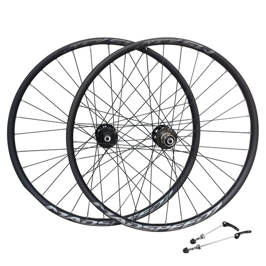 27.5” 650B (ETRTO 584×25) MTB Wheel Set – 6-Bolt Disc – Boost 141mm QR – 9/10/11 Speed – Tubeless Compatible