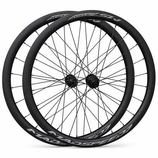 700c (ETRTO 622×22) Carbon Fibre Road Wheelset – Center Lock Disc – QR / Thru Axle – 8/9/10/11/12 Speed – HG / XDR / Microspline – Tubeless Compatible – 1480g