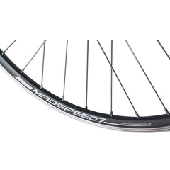 QR 26" (ETRTO 559x19) MTB Mountain Bike REAR wheel 7/8/9 Speed Freewheel - Rim & Disc Brake Compatible - Sealed Bearings Hub - Double Wall Rim - 32x Silver Spokes
