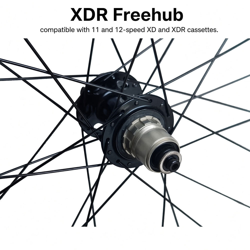 700c Road / Hybrid / CX / Gravel Wheelset – QR / Thru Axle – 6-Bolt Disc – 20mm Inner Rim – Tubeless Compatible – 8/9/10/11/12 Speed – HG / XDR – DT Swiss Spokes – 1790g