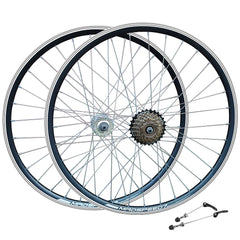 QR 26 ETRTO 559x19 Mountain Bike Wheel Set Shimano 6 7 Speed Freewh Madspeed7