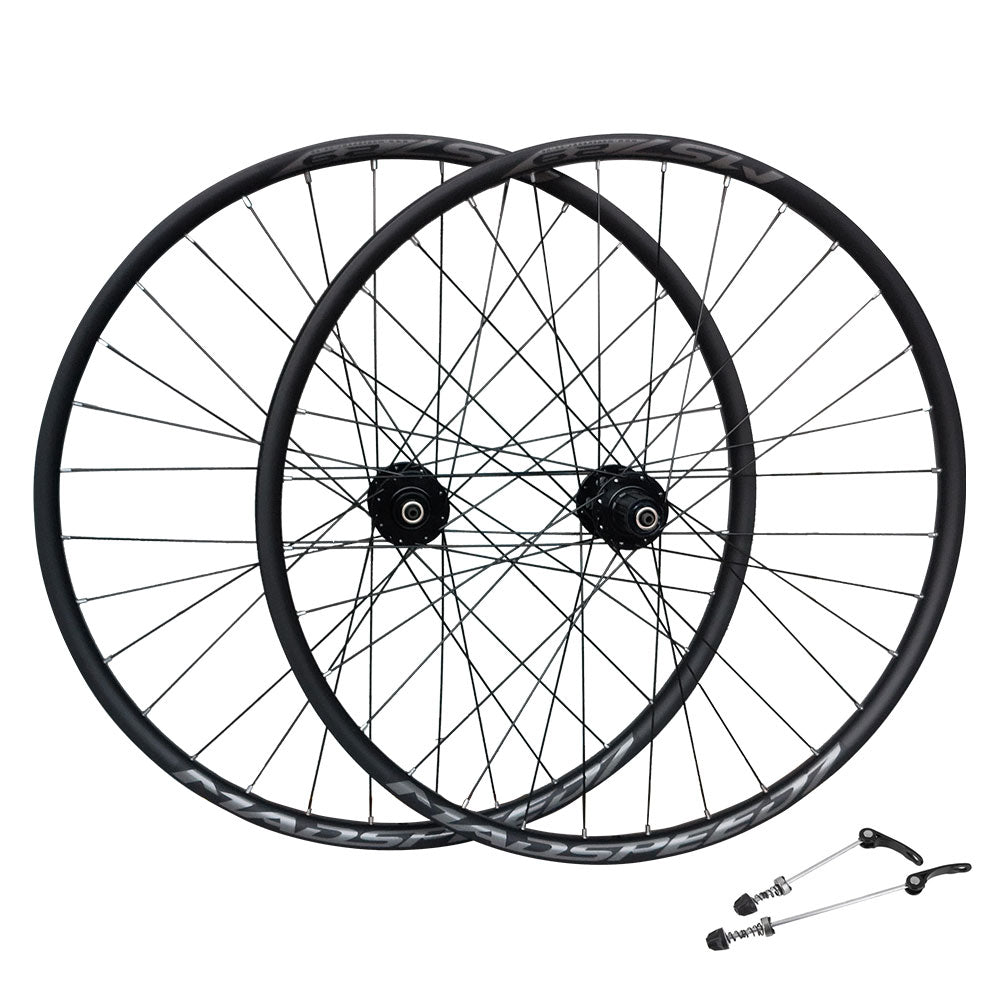 QR 29″ 29er (ETRTO 622×25) MTB Mountain Bike Disc Brake Wheelset 7/8/9/10/11 Speed - Sealed Bearings (6 Bolt) Disc Hubs - Tubeless Compatible