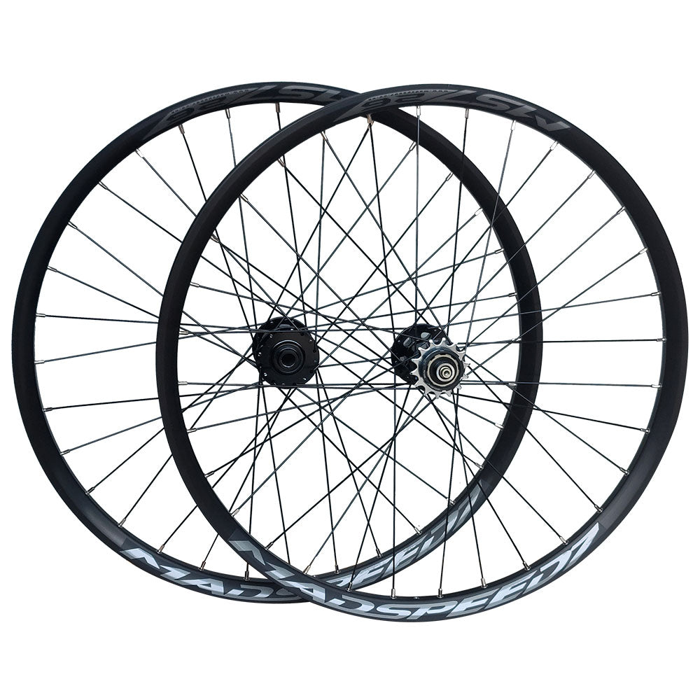 26” (ETRTO 559×25) MTB / Dirt Jump Wheel Set – 6-Bolt Disc – 15×100mm Front / 10×135mm Rear – Single Speed – Performance Hubs – Tubeless Compatible