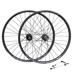 QR 27.5″ 650b (ETRTO 584×25) MTB Mountain Bike Disc Brake Wheelset 7/8/9/10/11 Speed - Sealed Bearings (6 Bolt) Disc Hubs - Tubeless Compatible
