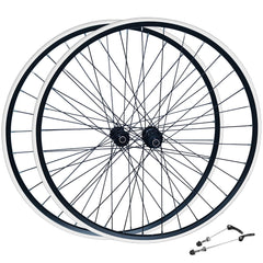 QR 700c (ETRTO 622x15) Road Racing Bike Wheel Set 7/8/9/10/11 Speed - Sealed Bearings Hubs - Double Wall - 32x Spokes