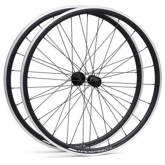 700c Road Wheelset – QR – Rim Brake – 15mm Inner Rim – Tubeless Compatible – 8–12 Speed - 1660g