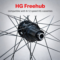 27.5" 650B MTB Rear Wheel - 141mm Boost QR - 6-Bolt Disc - 30mm Inner Rim - Tubeless Compatible - 9-12 Speed
