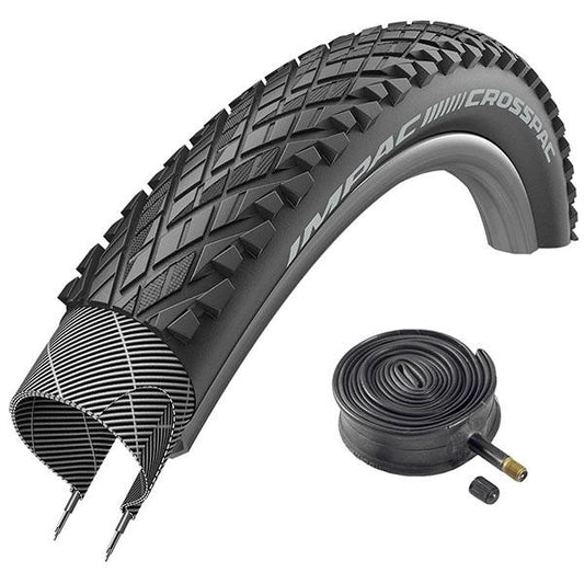 Impac CrossPac 20"x1.75 Semi Slick Tread Road BMX Folding Bike Tyre