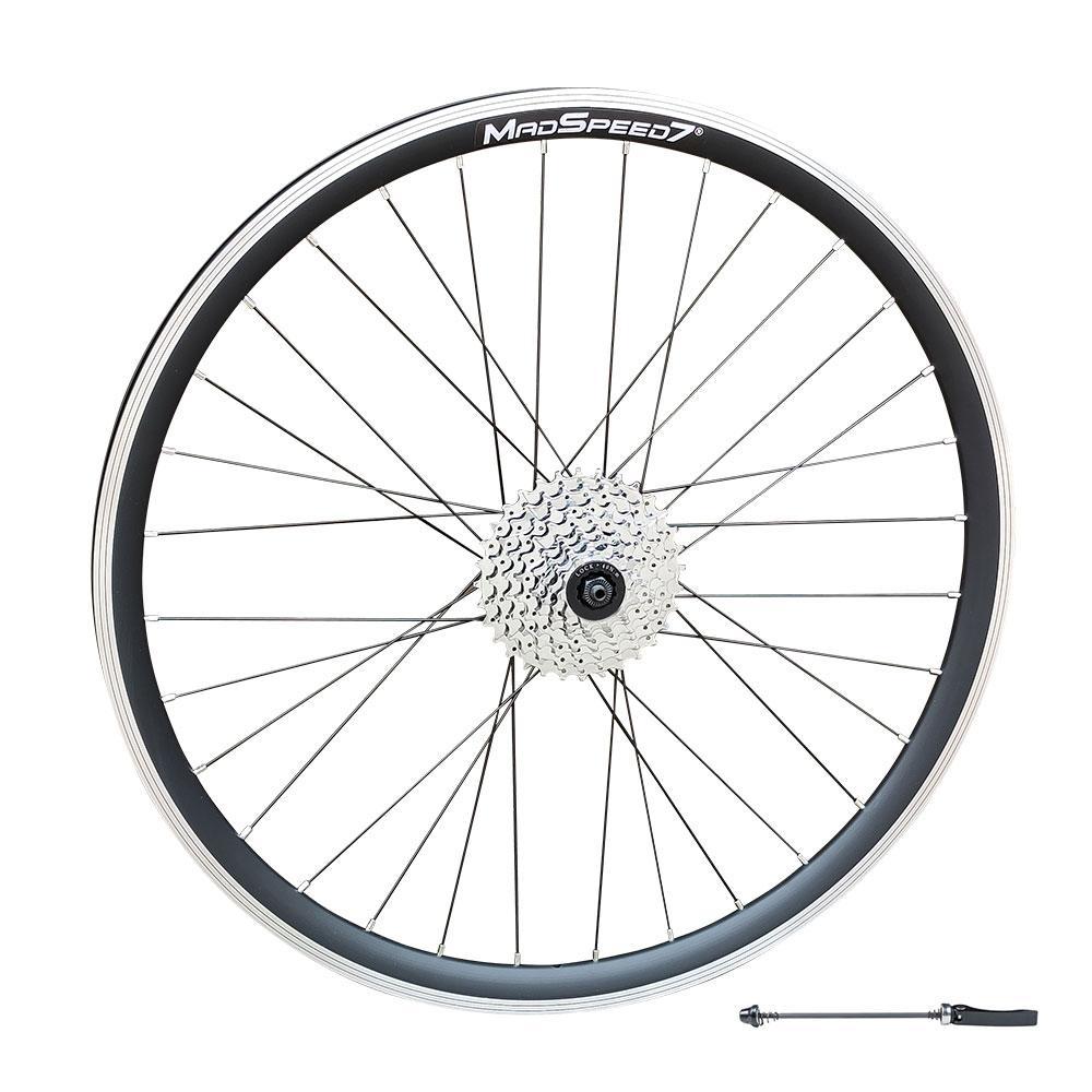 QR 29″ 29er (ETRTO 622x19) MTB Mountain Bike REAR Wheel 7/8/9/10 Speed - Double Wall - Rim & Disc Brake Compatible - Sealed Bearings Hub