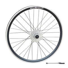 QR 29″ 29er (ETRTO 622x19) MTB Mountain Bike REAR Wheel 7/8/9/10 Speed - Double Wall - Rim & Disc Brake Compatible - Sealed Bearings Hub