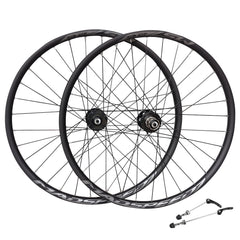 QR 26″ (ETRTO 559×20) MTB Mountain Bike DISC BRAKE Wheel Set 7/8/9/10/11 Speed - Sealed Bearings (6 Bolt) Disc Hubs