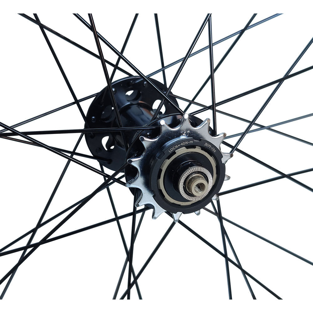 26" (ETRTO 559x25) 10x135 Jump Bike MTB Disc Single Speed REAR Wheel - Taiwan Sealed Bearings Hub - Clincher / Tubeless Ready