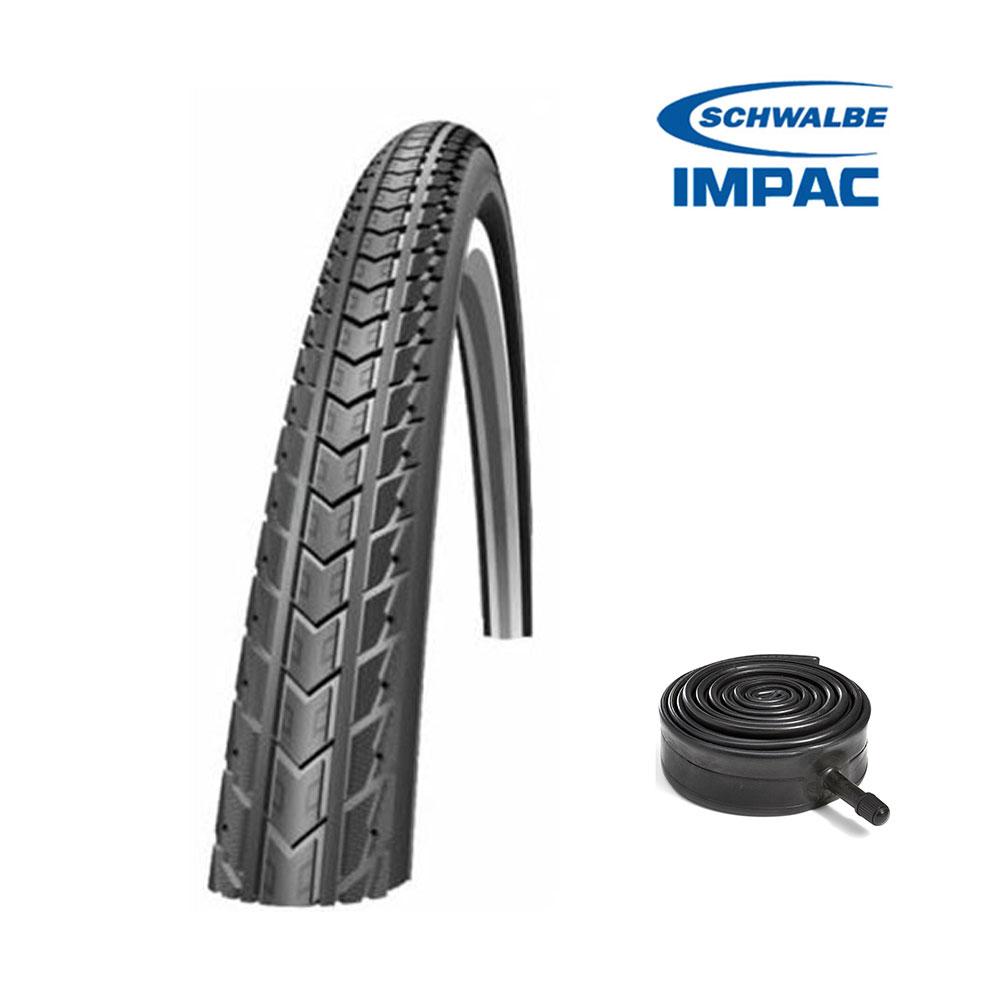 Impac RoadPac Semi Slick Road Hybrid Bike Tyres - 700x32c/40c